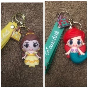 Disney princesses keychains (2)